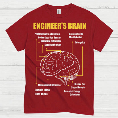 Engineer's Brain Diagram T Shirt