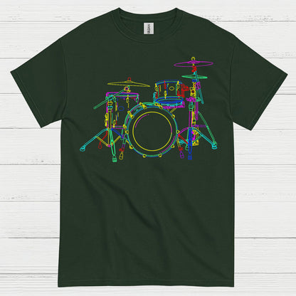 Neon Drum Set T Shirt