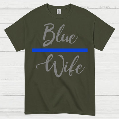 Blue Wife Thin Blue Line T Shirt