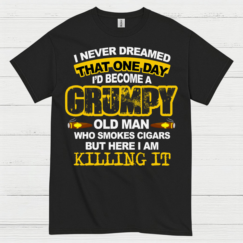 Grumpy Old Man Who Smokes Cigars T Shirt
