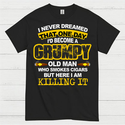 Grumpy Old Man Who Smokes Cigars T Shirt