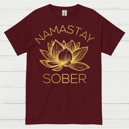 Namastay Sober Lotus T Shirt