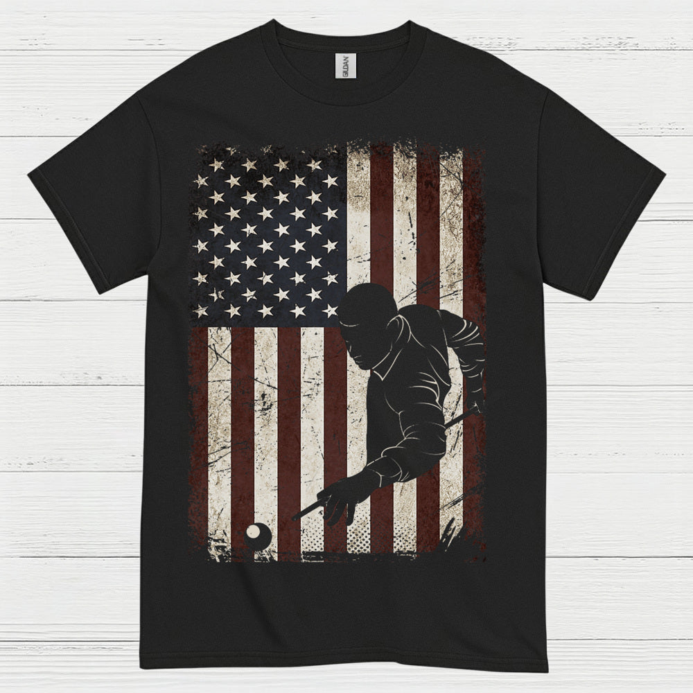 American Pool Player Patriotic T Shirt