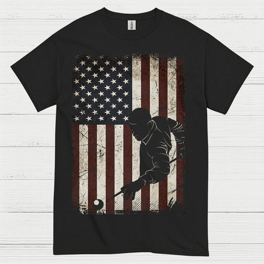 American Pool Player Patriotic T Shirt