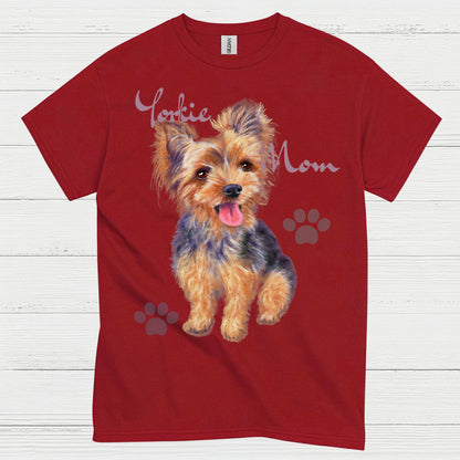 Cute Yorkie Mom Dog Lover T Shirt