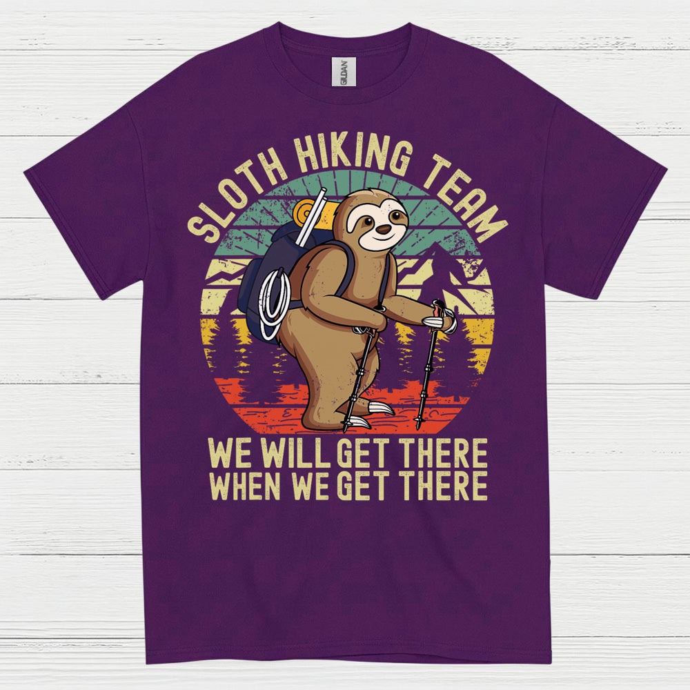 Sloth Hiking Team Funny Sloth T Shirt