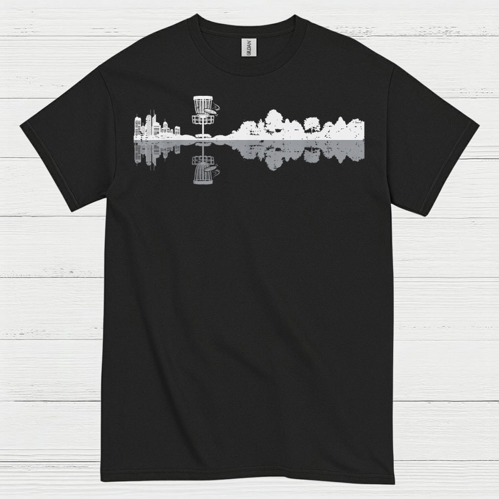 Disc Golf Skyline Reflection T Shirt