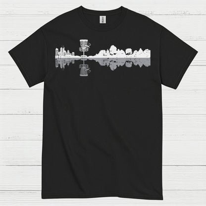 Disc Golf Skyline Reflection T Shirt