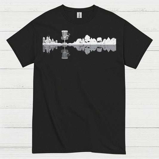 Disc Golf Skyline Reflection T Shirt