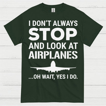 Stop And Look At Airplanes T Shirt