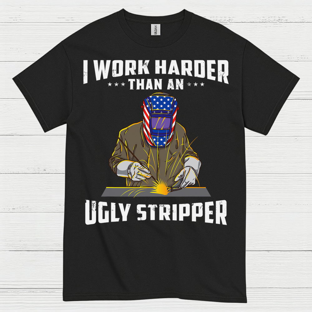 Harder Than Stripper Welder T Shirt