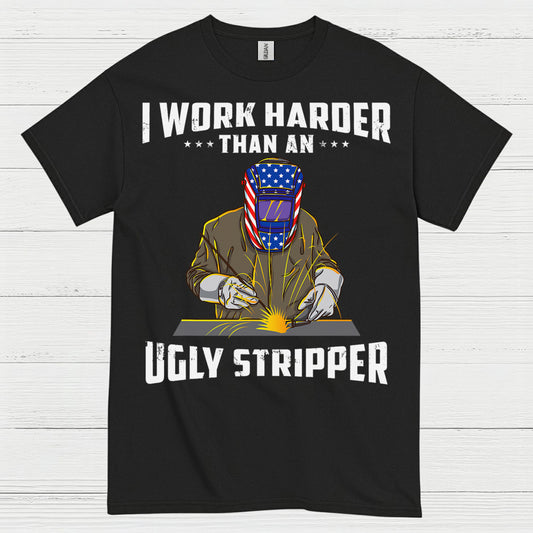 Harder Than Stripper Welder T Shirt