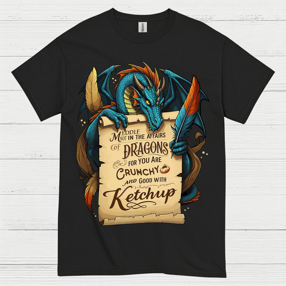 Crunchy With Ketchup Dragon T Shirt