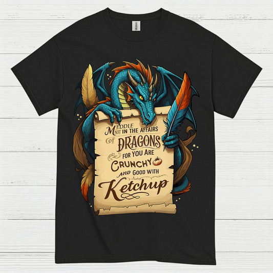 Crunchy With Ketchup Dragon T Shirt