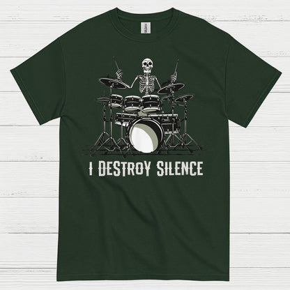 I Destroy Silence Drummer T Shirt