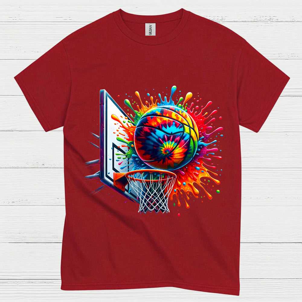 Color Splash Basketball Art T Shirt
