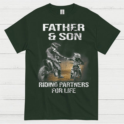 Father And Son Riding Partners For Life T Shirt