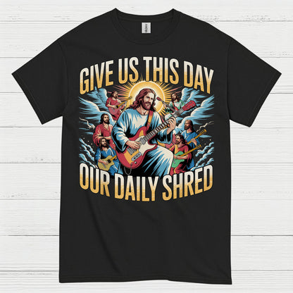 Give Us This Day Jesus Guitar T Shirt