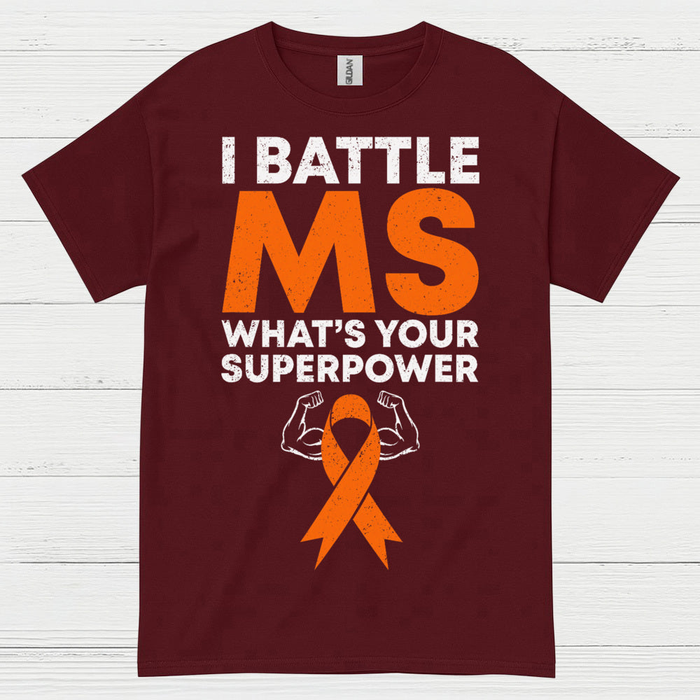 Battle Multiple Sclerosis Superpower T Shirt