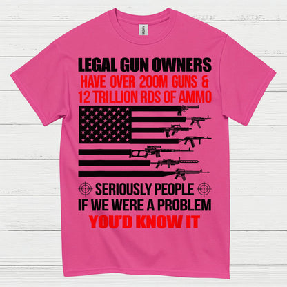 Legal Gun Owners Patriotic Second Amendment T Shirt