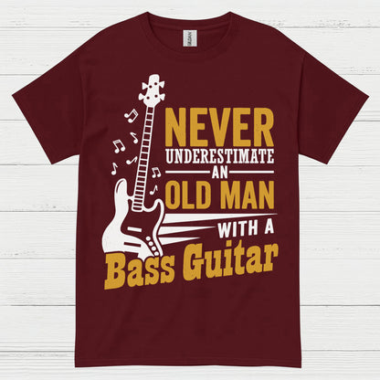 Never Underestimate Bass Guitar T Shirt