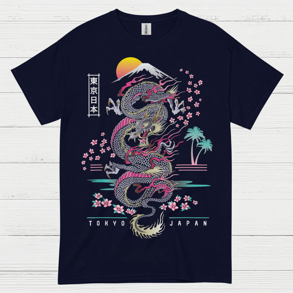 Rising Sun Tokyo Dragon T Shirt
