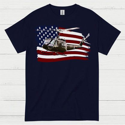 American Helicopter Veteran Patriotic T Shirt