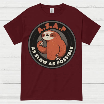 ASAP As Slow As Possible Sloth T Shirt