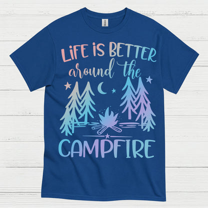 Life Is Better Around The Campfire Quote T Shirt