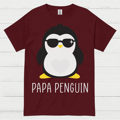 Papa Penguin Cute Family Graphic T Shirt