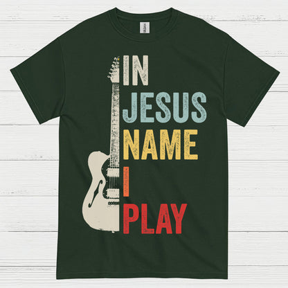 In Jesus Name I Play Guitar T Shirt