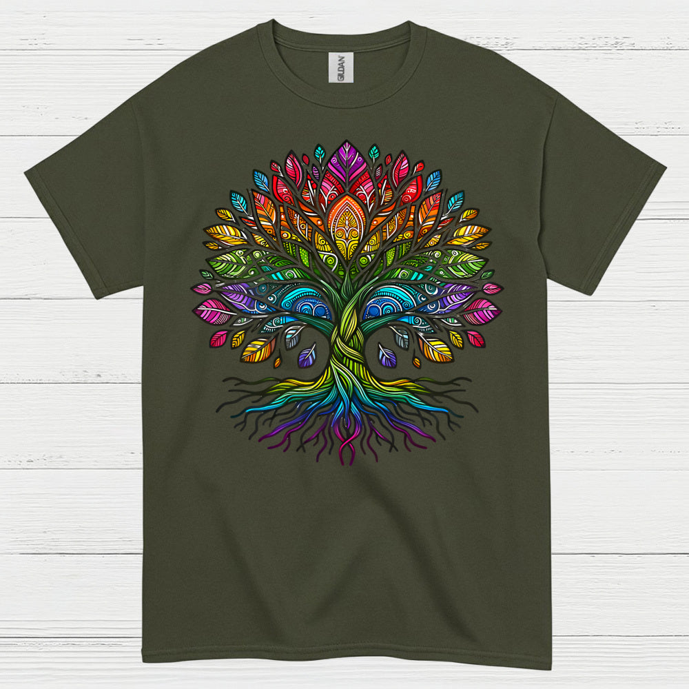 Colorful Tree Of Life Pride T Shirt