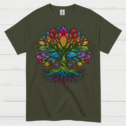 Colorful Tree Of Life Pride T Shirt