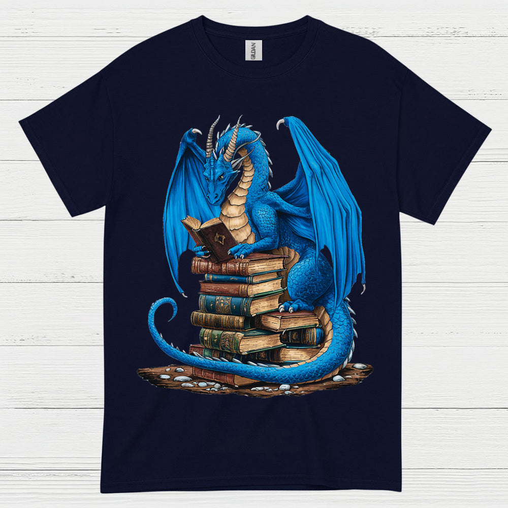 Book Dragon Reading Lover T Shirt