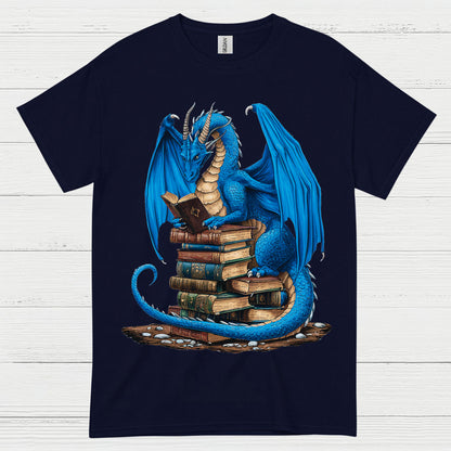 Book Dragon Reading Lover T Shirt