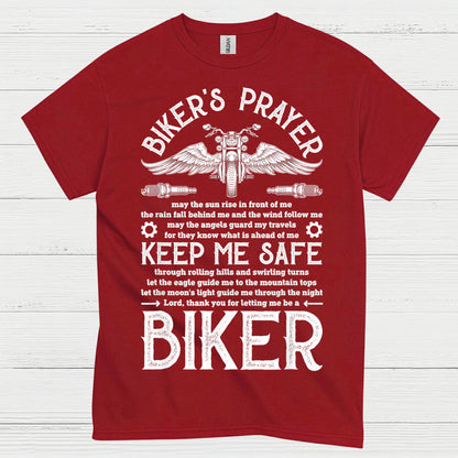 Biker’s Prayer Keep Me Safe T Shirt