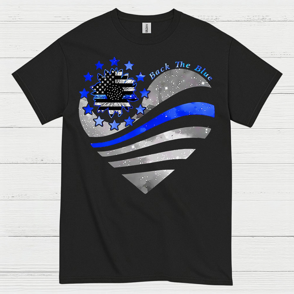 Back The Blue Thin Blue Line T Shirt