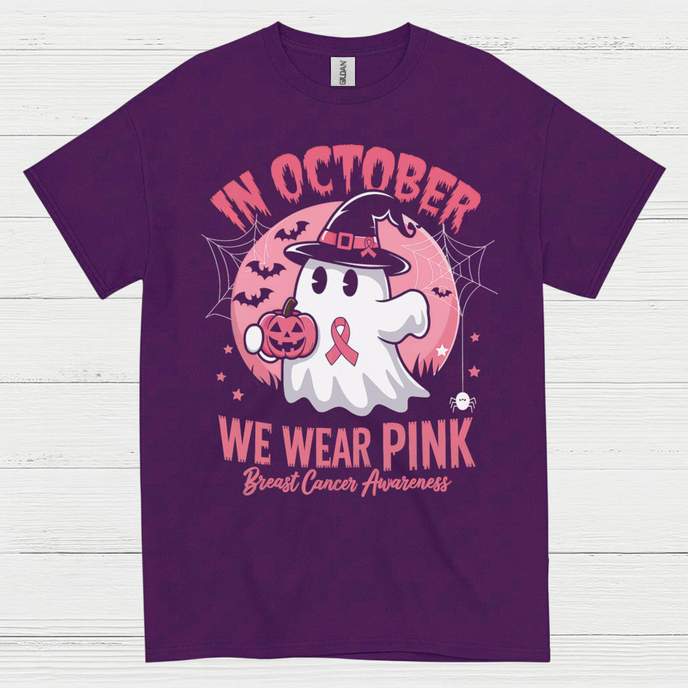 In October We Wear Pink Ghost T Shirt