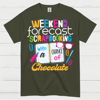 Weekend Forecast Crafting Scrapbooking T Shirt