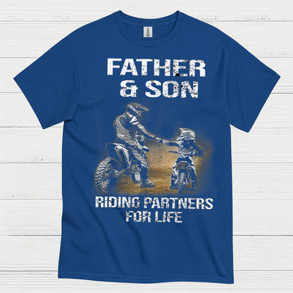 Father And Son Riding Partners For Life T Shirt