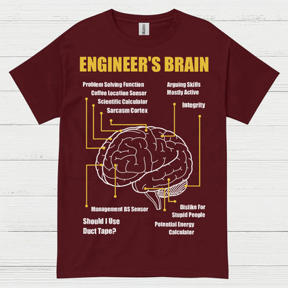 Engineer's Brain Diagram T Shirt
