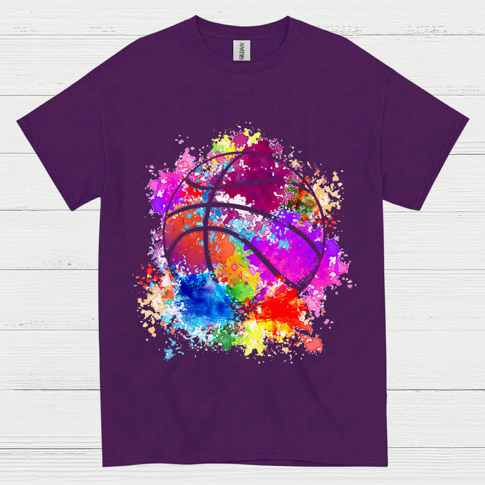 Color Splash Basketball T Shirt