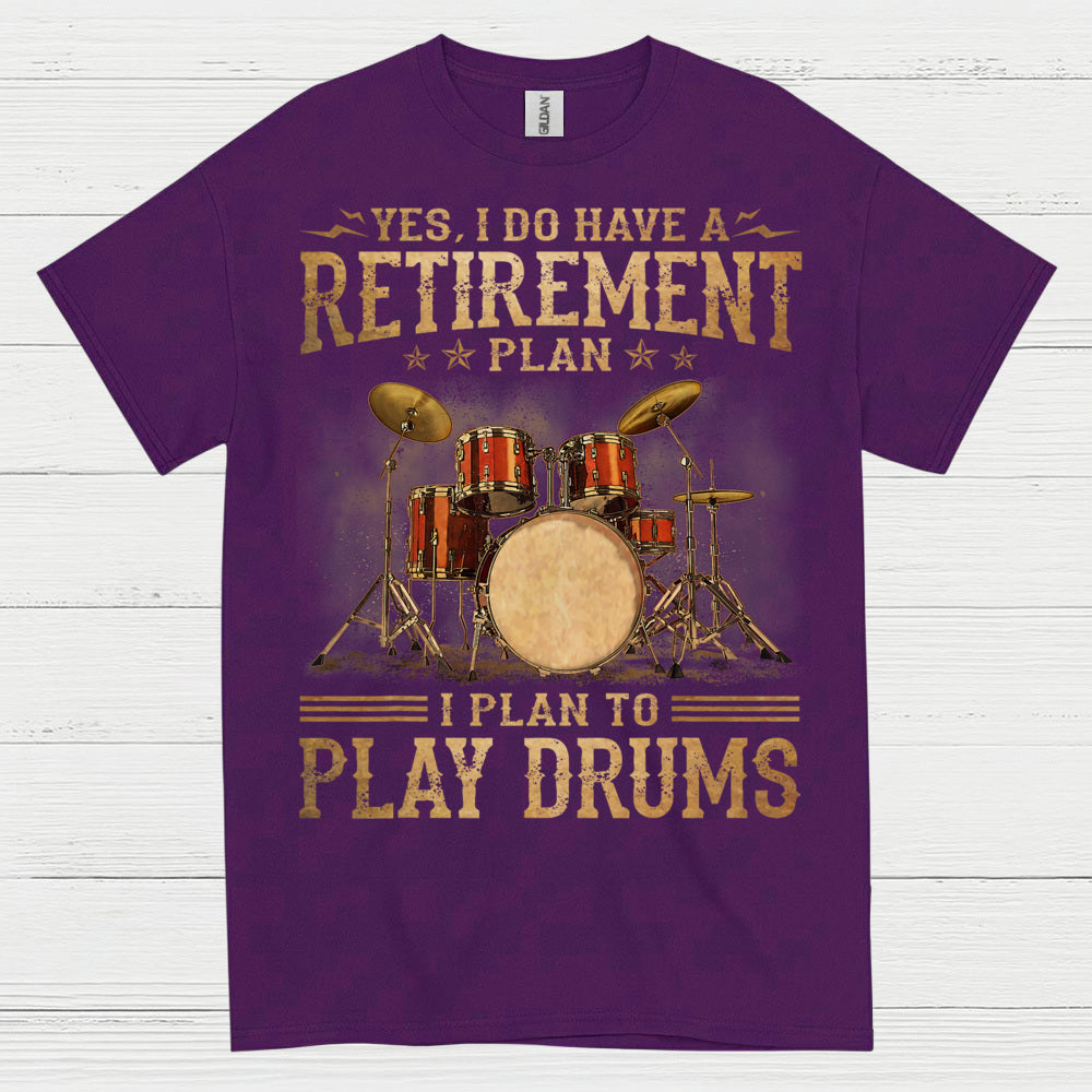 Retirement Drummer T Shirt