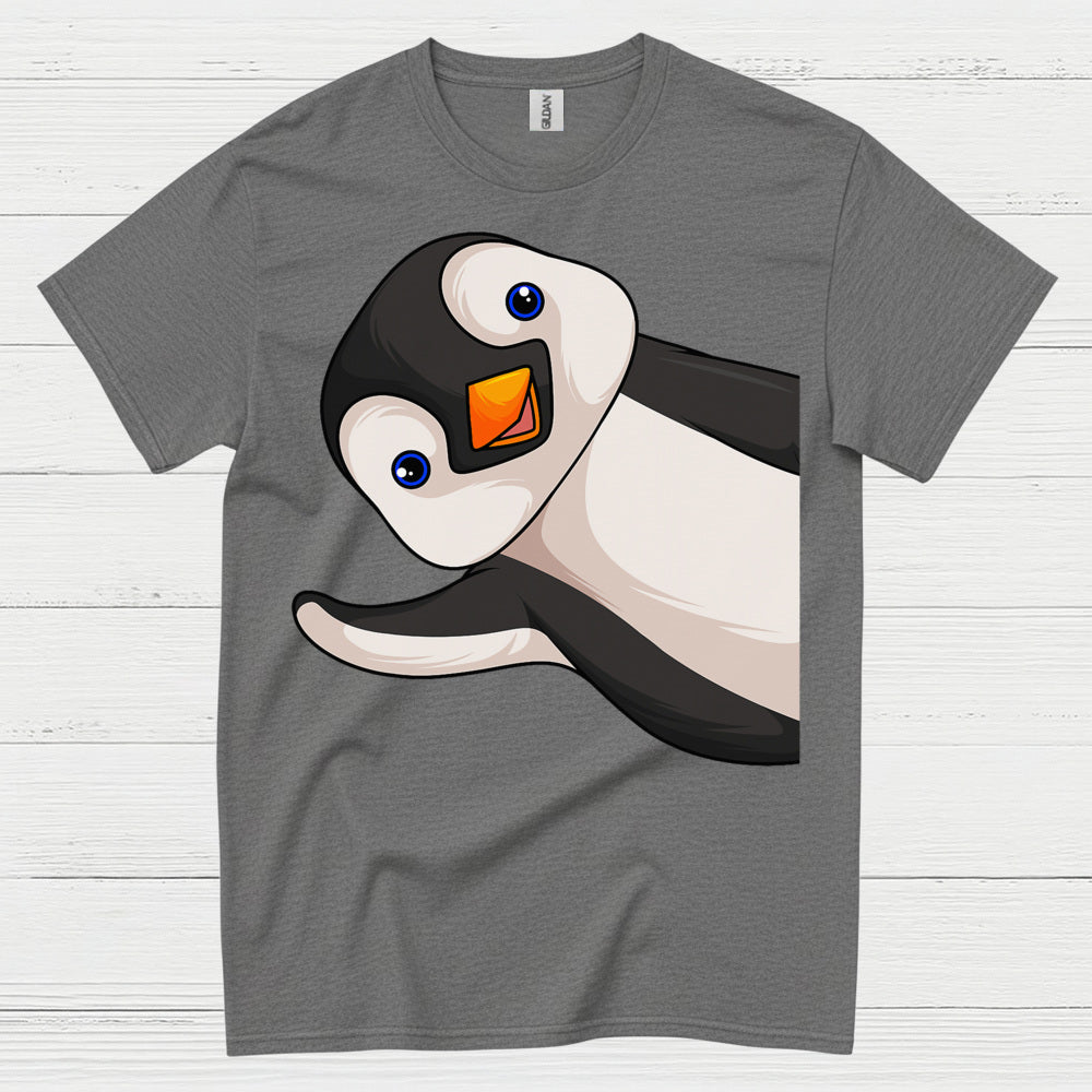 Peekaboo Penguin Cute Graphic T Shirt