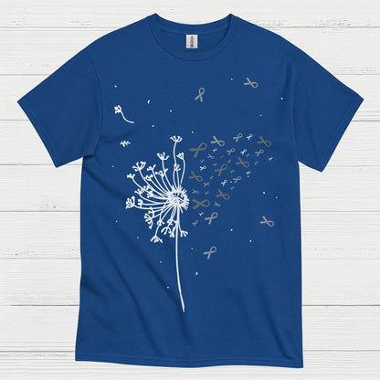 Dandelion Brain Cancer Awareness Ribbon T Shirt