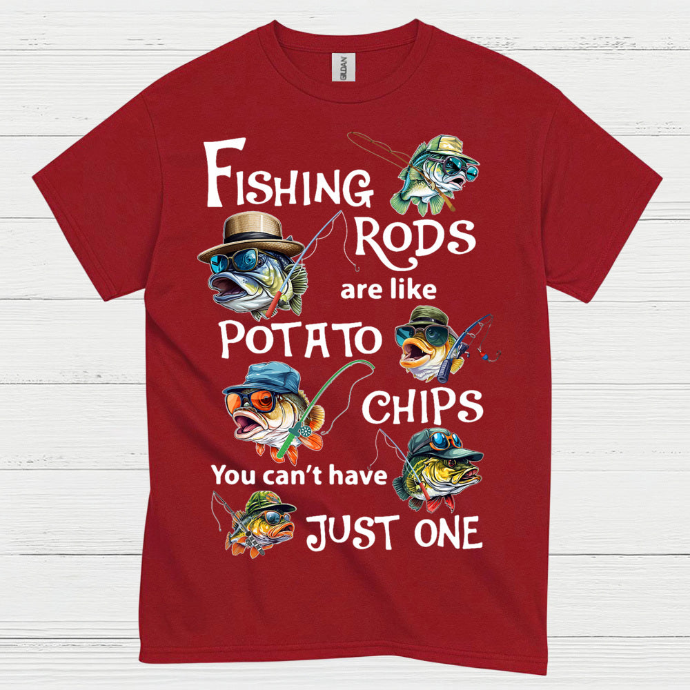 Fishing Rods Potato Chips T Shirt