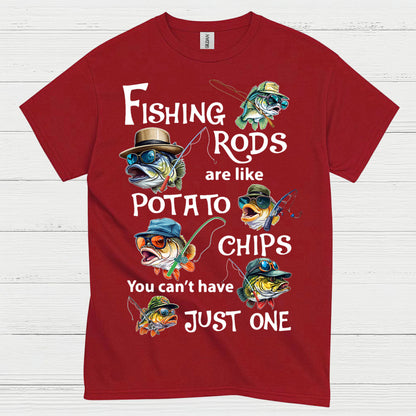 Fishing Rods Potato Chips T Shirt
