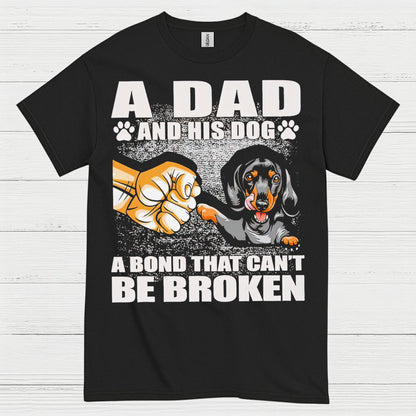 A Dad And His Dog A Bond That Cant Be Broken T Shirt