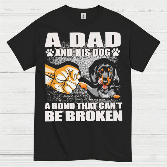A Dad And His Dog A Bond That Cant Be Broken T Shirt