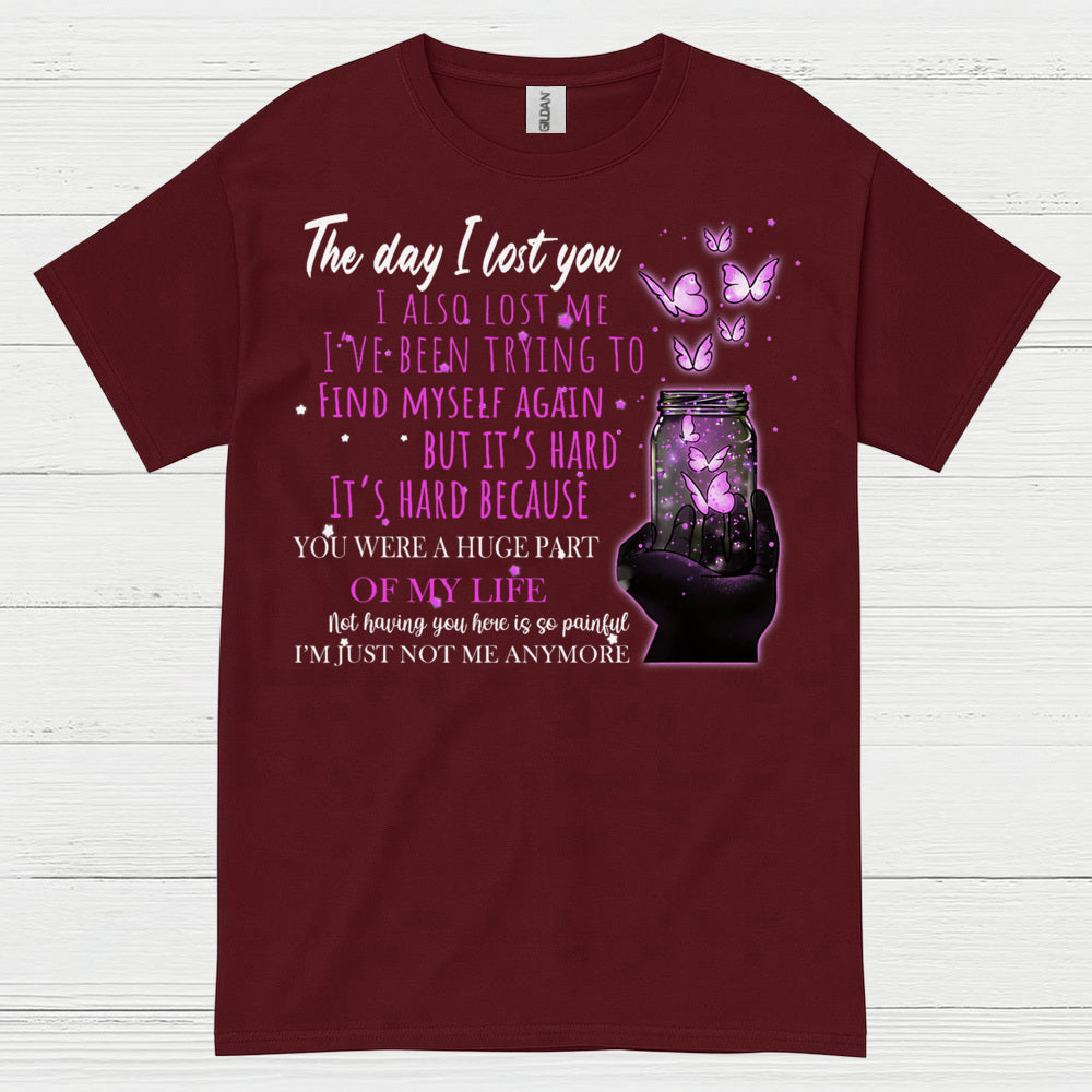The Day I Lost You Memorial Butterfly T Shirt